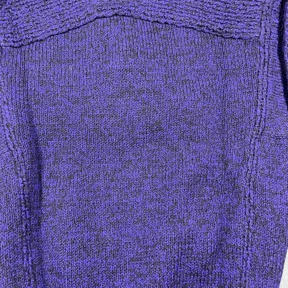 Vintage 90s Robert Comstock Purple Puff Sweater 100% Wool Men's Medium Italy - Picture 7 of 7